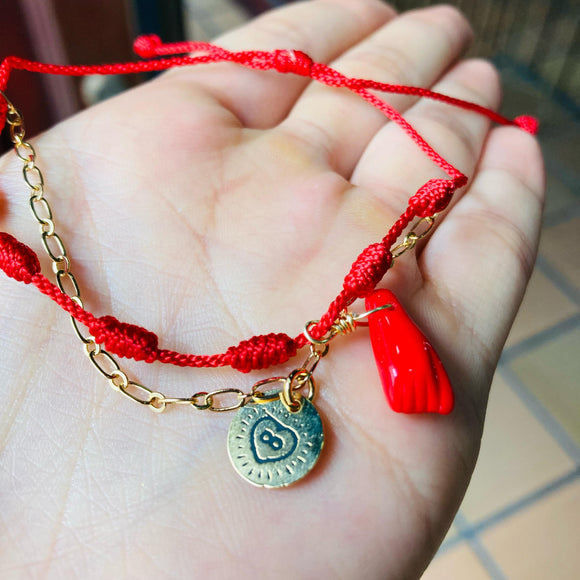 Pulsera doble 7 nudos