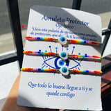 Pulsera ojo turco corazón x3