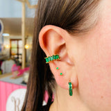 Earcuff green peace
