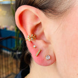 Piercing lujo barra dorado