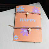 Pulsera helado tejida x2
