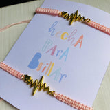 Pulsera signo vital tejida x2
