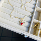 Collar corazon red