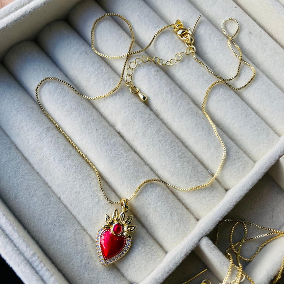 Collar Corazon indio