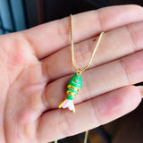 Collar Pez Koi #1 verde