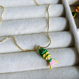 Collar Pez Koi #1 verde