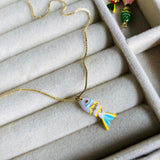Collar Pez Koi #1 blanco