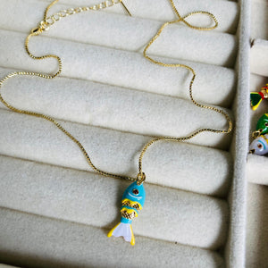 Collar Pez Koi #1 Menta