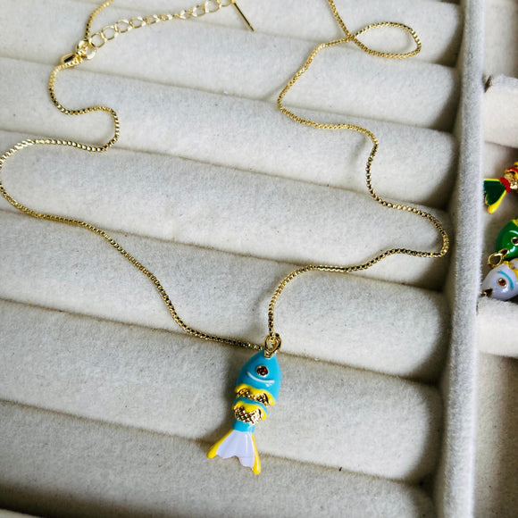 Collar Pez Koi #1 Menta