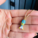 Collar Pez Koi #1 Menta