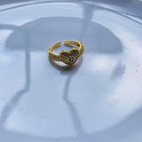 Anillo Corazon Muranos Dorado