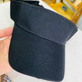 Visera acrilica con velcro negra