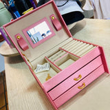 Joyero Baul Rosa