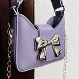 Mini bolso Bow Lila