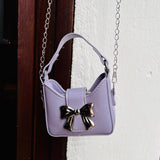 Mini bolso Bow Lila