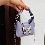 Mini bolso Bow Lila