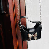 Mini bolso Bow Negro
