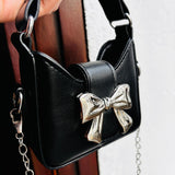 Mini bolso Bow Negro