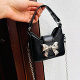 Mini bolso Bow Negro