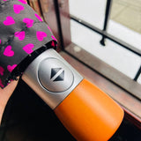 Sombrilla automática corazón fucsia