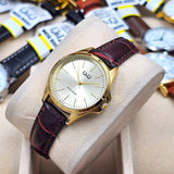 Reloj Q&Q dama marron dorado