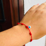 Pulsera nudos y ojo turco