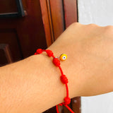 Pulsera nudos y ojo turco