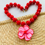 Collar Orquidea Red