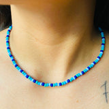 Collar gargantilla marea azul