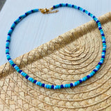 Collar gargantilla marea azul