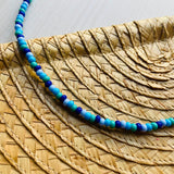 Collar gargantilla marea azul