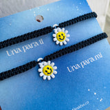 Pulsera Margarita Doble Tejida x 2